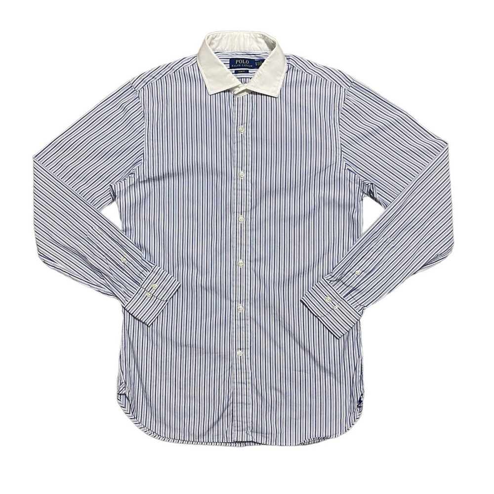 Polo Ralph Lauren Striped Banker Collar Dress Shirt
